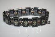 JUVENTUS SOCCER FOOTBALL CLUB FLEXIBLE METAL SPORTS BRACELET WRISTBAND ..NEW