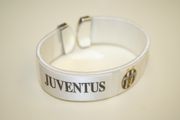 JUVENTUS WHITE SUPER THICK BRACELET WRISTBAND ... FOOTBALL SOCCER CLUB .. NEW