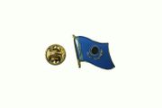 KAZAKHSTAN COUNTRY FLAG METAL LAPEL PIN BADGE .. 3/4 INCH X 3/4 INCH .. NEW