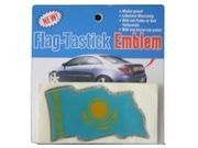 KAZAKHSTAN COUNTRY FLAG WAVY BUMPER DECAL STICKER EMBLEM ...