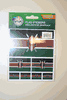 KENYA COUNTRY FLAG COLLECTION OF 7 DIFFERENT SIZE STICKERS . NEW