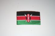 KENYA COUNTRY FLAG SMALL IRON ON PATCH CREST BADGE . NEW
