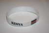 KENYA COUNTRY FLAG WHITE SILICONE BRACELET WRISTBAND .. NEW