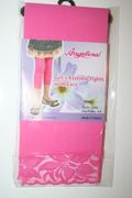 KIDS CHILDS PINK FOOTLESS OPAQUE TIGHTS WITH LACE ... SIZE - X-SMALL 1-3, SMALL 4-6, MEDIUM 7-10, LARGE 11-14 ... NEW IN PACKAGE