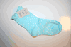 KIDS CHILDS YOUTHS BLUE WITH WHITE POLKA DOTS SOCKS .. SIZE 5-8 .. AGES 3-5 YEARS OLD .. NEW