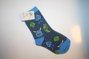KIDS CHILDS YOUTHS MONSTER DESIGN SOCKS .. SIZE 5-8 .. AGES 3-5 YEARS OLD .. NEW