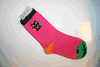 KIDS CHILDS YOUTHS PINK FUNKY DESIGN SOCKS WITH OWL AT THE TOP ... SIZE 9-12 ... AGE 5-8 YEARS OLDS .. NEW