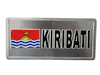 KIRIBATI COUNTRY FLAG SMALL METAL LICENSE PLATE STICKER DECAL EMBLEM ..NEW