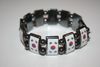 KOREA COUNTRY FLAG FLEXIBLE METAL  SPORTS BRACELET WRISTBAND .. NEW 