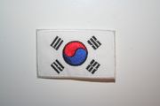 KOREA COUNTRY FLAG SMALL IRON ON PATCH CREST BADGE ... SOUTH REPUBLIC . NEW