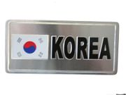 KOREA SOUTH COUNTRY FLAG SMALL METAL LICENSE PLATE STICKER DECAL EMBLEM .. NEW