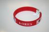 KOREA RED COUNTRY FLAG FLEXIBLE BRACELET WRISTBAND ... NEW