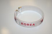 KOREA WHITE COUNTRY FLAG FLEXIBLE BRACELET WRISTBAND ... NEW 