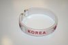 KOREA WHITE COUNTRY FLAG FLEXIBLE BRACELET WRISTBAND ... NEW 