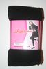 LADIES BLACK THICK WINTER FOOTLESS TIGHTS QUEEN ( PLUS ) SIZE 165 - 250 LBS ... NEW IN PACKAGE