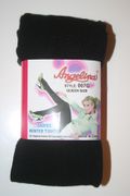 LADIES BLACK THICK WINTER TIGHTS WITH FEET QUEEN PLUS SIZE 165 TO 250 LBS .. NEW IN PACKAGE 