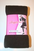 LADIES BROWN THICK WINTER FOOTLESS TIGHTS .. 100- 175 LBS .. NEW