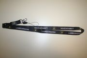 LAMBORGHINI BLACK HIGH QUALITY SPORTS CAR LANYARY KEYCHAIN PASSHOLDER . NEW