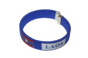 LAOS BLUE COUNTRY FLAG C' BRACELET WRISTBAND