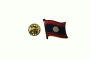 LAOS COUNTRY FLAG SMALL METAL LAPEL PIN BADGE .. NEW