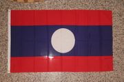 LAOS NEW 3' X 5' NATIONAL COUNTRY FLAG BANNER TAPESTRY .. NEW