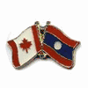 LAOS NEW / CANADA COUNTRY FLAG SMALL METAL FRIENDSHIP LAPEL PIN BADGE .. NEW LAOS NEW / CANADA COUNTRY FLAG SMALL METAL FRIENDSHIP LAPEL PIN BADGE .. NEW