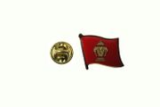 LAOS OLD COUNTRY FLAG SMALL METAL LAPEL PIN BADGE .. NEW
