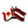LATVIA / CANADA COUNTRY FLAG SMALL METAL FRIENDSHIP LAPEL PIN BADGE .. NEW LATVIA / CANADA COUNTRY FLAG SMALL METAL FRIENDSHIP LAPEL PIN BADGE .. NEW