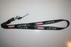 LATVIA COUNTRY FLAG BLACK LANYARD KEYCHAIN PASSHOLDER .. NEW