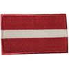LATVIA COUNTRY FLAG SMALL IRON ON PATCH CREST BADGE .. NEW