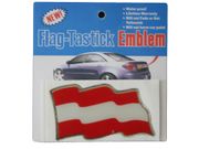 LATVIA COUNTRY FLAG WAVY BUMPER DECAL STICKER EMBLEM ...
