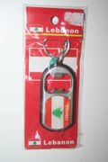 LEBANON COUNTRY FLAG BOTTLE OPENER LED LIGHT KEYCHAIN .. NEW