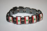 LEBANON COUNTRY FLAG FLEXIBLE METAL  SPORTS BRACELET WRISTBAND ... NEW