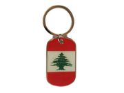 LEBANON COUNTRY FLAG KEYCHAIN ..HIGH QUALITY .. NEW