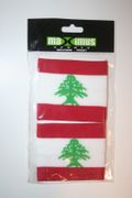 LEBANON COUNTRY FLAG SET OF 2 SWEATBANDS WRISTBANDS .. NEW