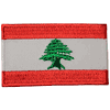 LEBANON COUNTRY FLAG SMALL IRON ON PATCH CREST BADGE .. NEW