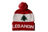 LEBANON COUNTRY FLAG TOQUE HAT WITH POM POM
