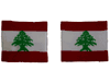 LEBANON COUNTRY FLAG WRISTBAND SWEATBAND .. FIFA SOCCER WORLD CUP .. GREAT QUALITY .. NEW