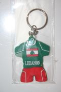 LEBANON GREEN SOCCER JERSEY COUNTRY FLAG KEYCHAIN ... NEW