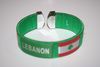 LEBANON GREEN SUPER THICK COUNTRY FLAG FLEXIBLE BRACELET WRISTBAND .. NEW
