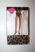 LEOPARD PRINT OPAQUE TIGHTS WITH FEET ... 100-175 LBS ... NEW IN PACKAGE