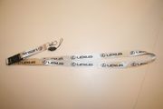 LEXUS SILVER HIGH QUALITY CAR AUTOMOBILE LANYARD KEYCHAIN PASSHOLDER ... NEW