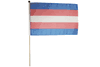 LGBTQ TRANSGENDER 12" x 18" Inch FLAG BANNER On 2 Feet Wooden Stick