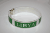 LIBYA WHITE COUNTRY FLAG FLEXIBLE BRACELET WRISTBAND .. NEW