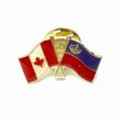 LIECHENSTEIN / CANADA COUNTRY FLAG SMALL METAL FRIENDSHIP LAPEL PIN BADGE .. NEW