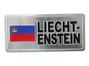 LIECHTENSTEIN COUNTRY FLAG SMALL METAL LICENSE PLATE DECAL STICKER EMBLEM .. NEW