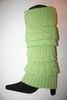 LIGHT GREEN PAIR OF LADIES LEG WARMERS LEGGINGS BY ANGELINA ... ONE SIZE FITS ALL .. NEW