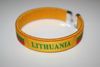LITHUANIA YELLOW COUNTRY FLAG FLEXIBLE BRACELET WRISTBAND .. NEW