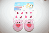 LITTLE PIGGY WHITE KIDS CHILDS YOUTHS SLIPPER SOCKS .. 2 SIZES .. 1-2 YEARS, 2-3 YEARS ...NEW