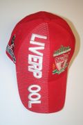 LIVERPOOL FC FOOTBALL CLUB RED EMBOSSED HAT CAP .. SOCCER .. NEW